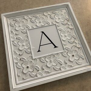 Initial A wall canvas picture decor